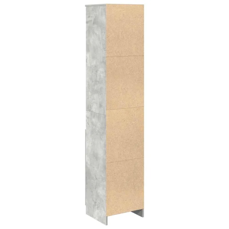 Komoda, betono pilkos spalvos, 37,5x35x180 cm apdirbta mediena