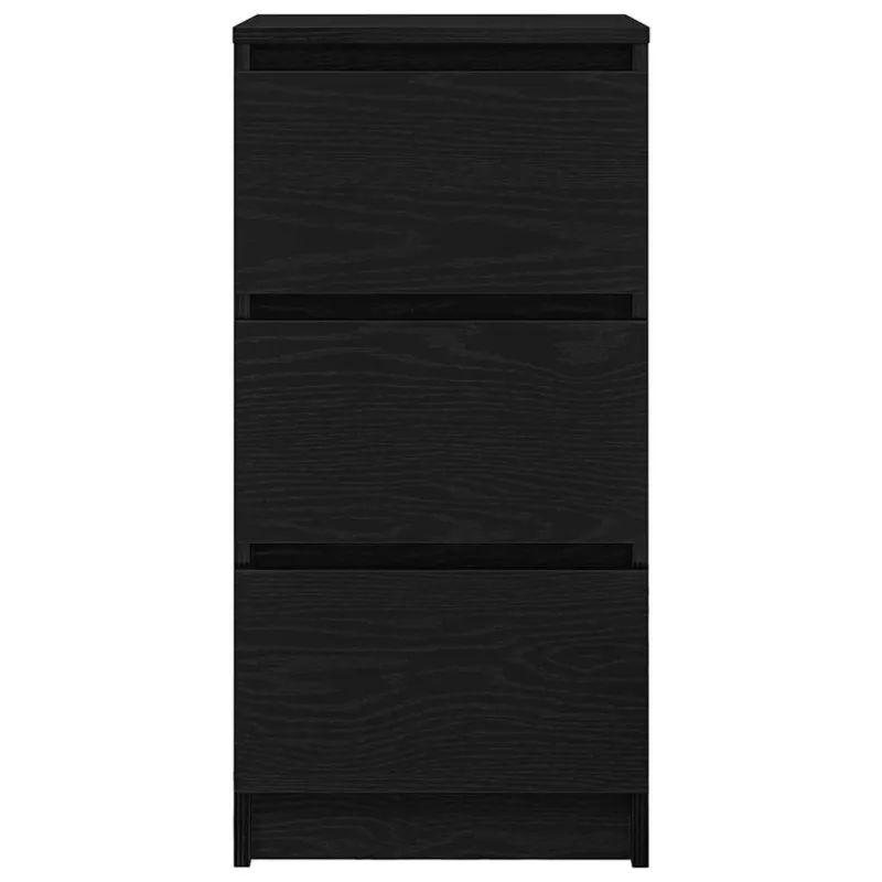 indauja juodas ąžuolas 37,5x35x76 cm inžinerinė mediena