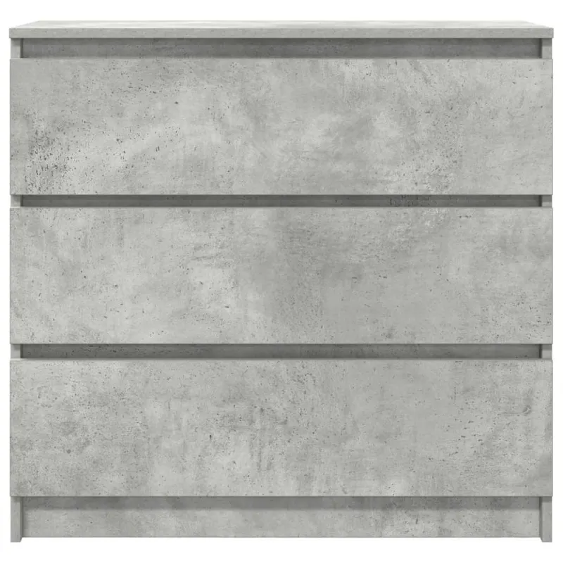Šoninė spintelė, betono pilka, 80x35x76 cm, apdirbta mediena