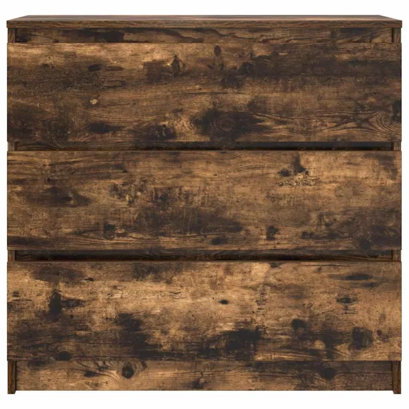 Šoninė spintelė, dūminio ąžuolo, 80x35x76 cm, apdirbta mediena