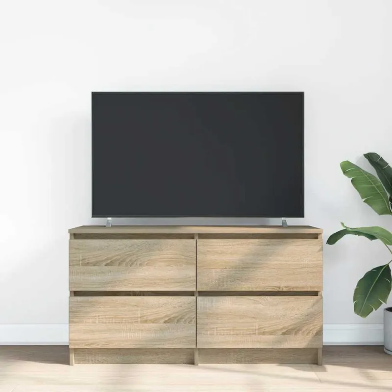 Televizoriaus spintelė, ąžuolo, 100x35x54 cm, apdirbta mediena