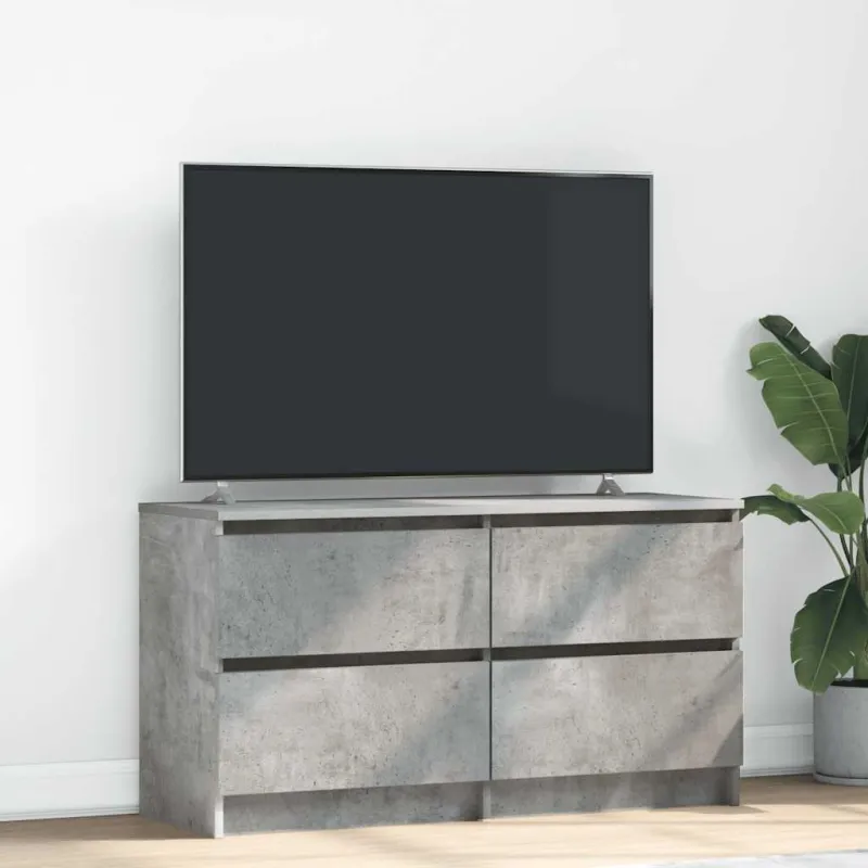 Televizoriaus spintelė, betono pilka, 100x35x54 cm, mediena