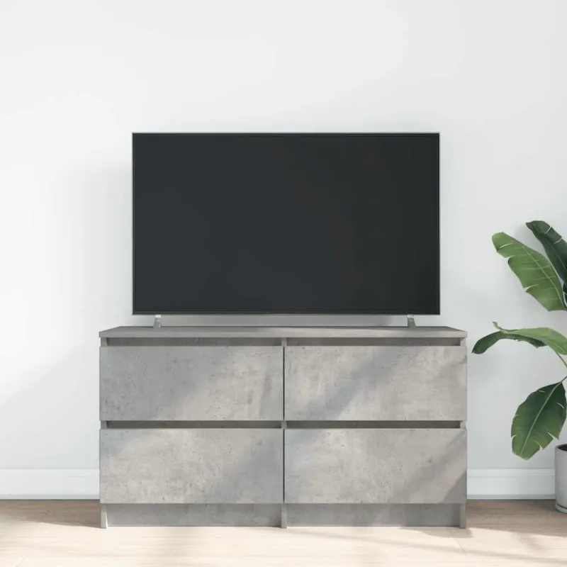 Televizoriaus spintelė, betono pilka, 100x35x54 cm, mediena