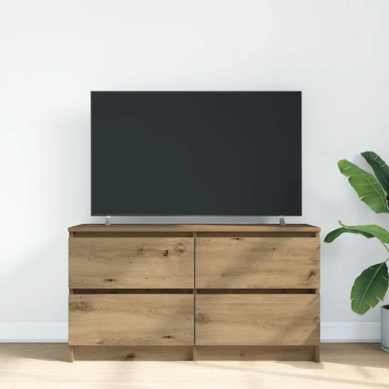 Televizoriaus spintelė, artisano ąžuolo, 100x35x54 cm, mediena