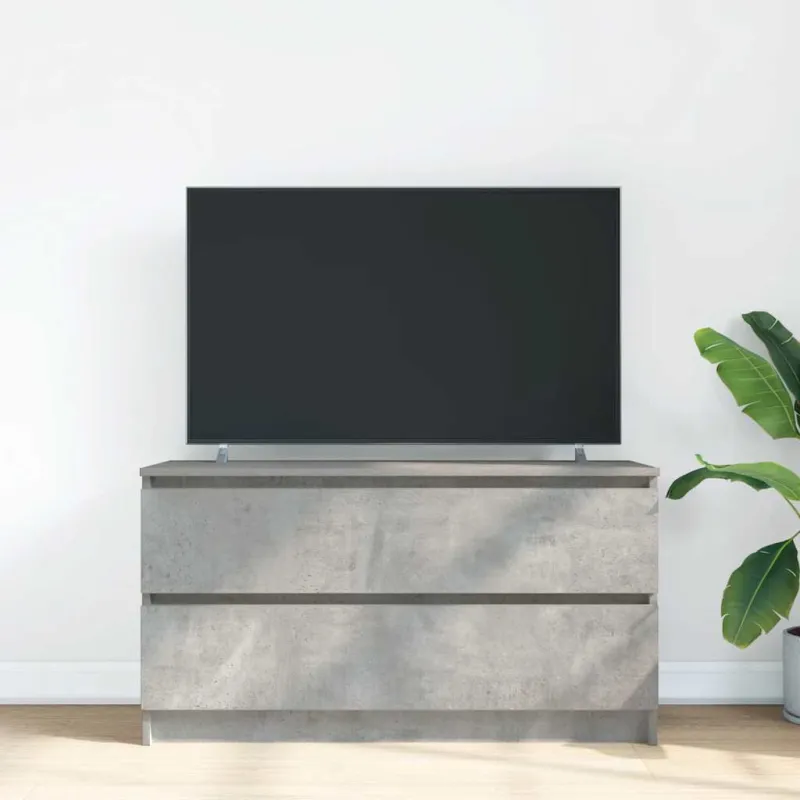 Televizoriaus spintelė, betono pilka, 100x35x54 cm, mediena