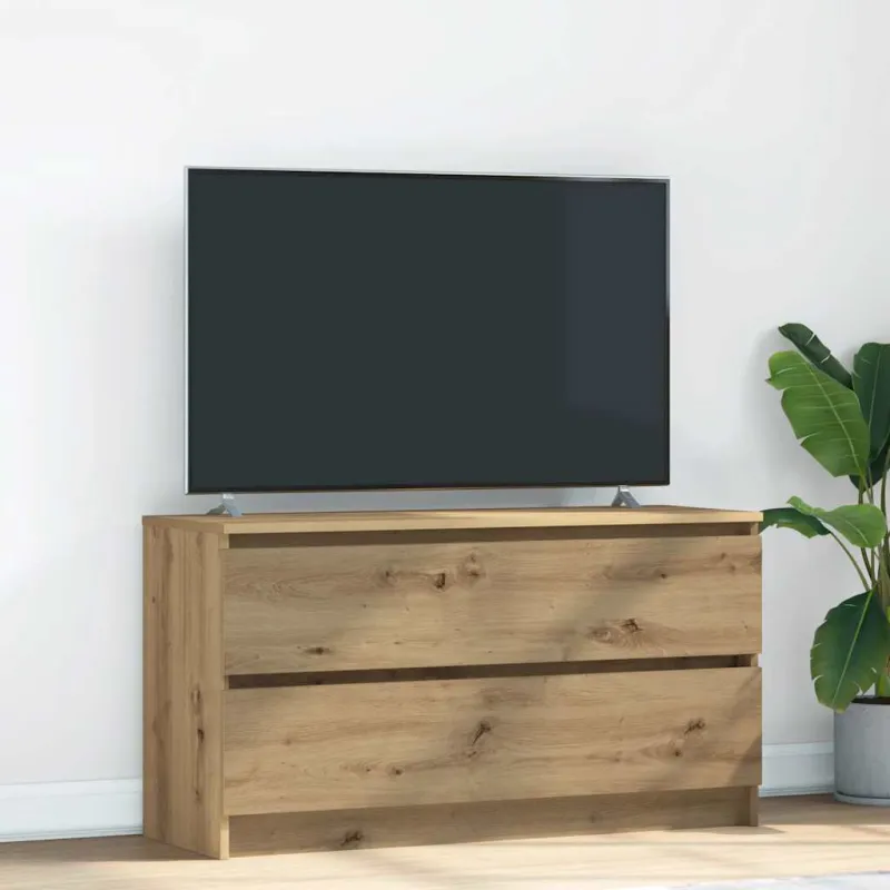 Televizoriaus spintelė, artisano ąžuolo, 100x35x54 cm, mediena