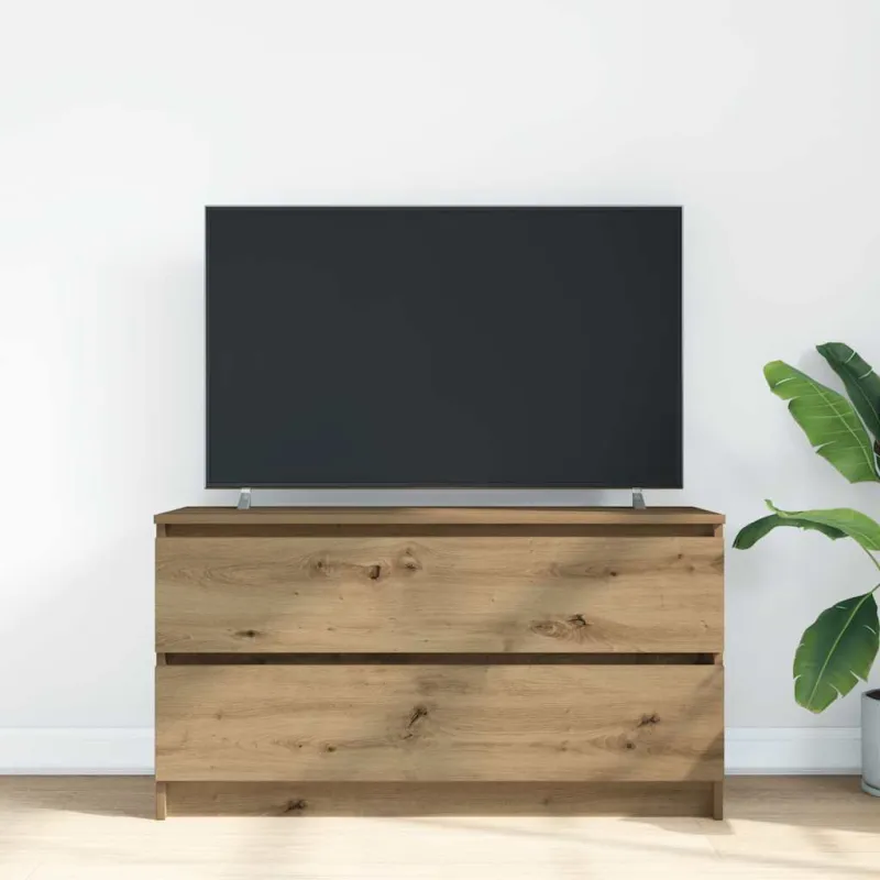 Televizoriaus spintelė, artisano ąžuolo, 100x35x54 cm, mediena
