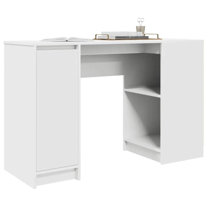 Rašomasis stalas, baltos, 120x42x76 cm, apdirbta mediena