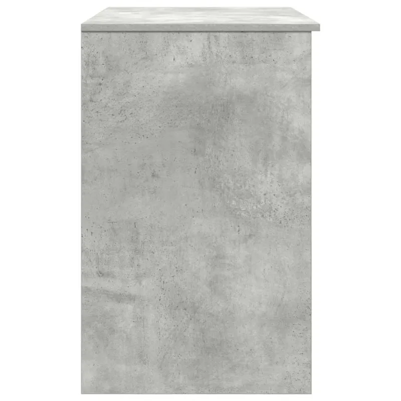 Rašomasis stalas, betono pilkos, 86x49x76 cm, apdirbta mediena