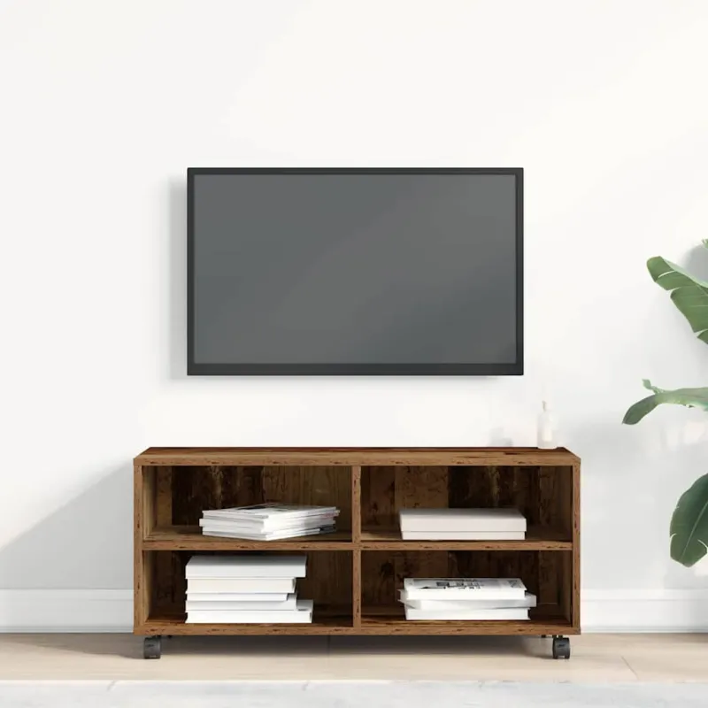 Televizoriaus spintelė Ruda 90 x 35 x 40.5 cm Apdirbta mediena