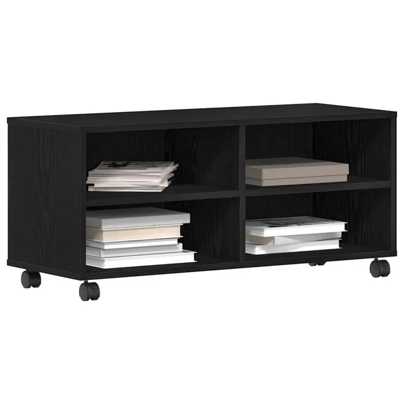 Televizoriaus spintelė Juoda 90 x 35 x 40.5 cm Apdirbta mediena