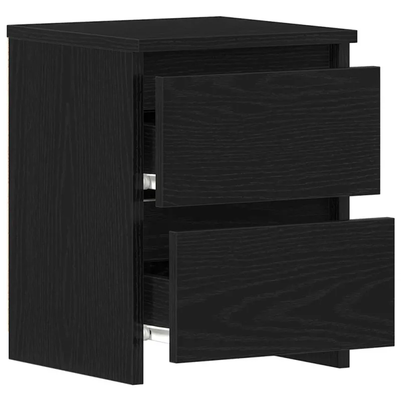 Šalia lovos spintelė 2 pcs Juodas ąžuolas 30 x 30 x 40 cm