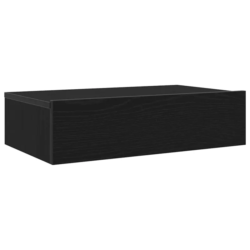 TV spintelė su LED lemputėmis, juodo ąžuolo spalvos, 60x35x15,5 cm
