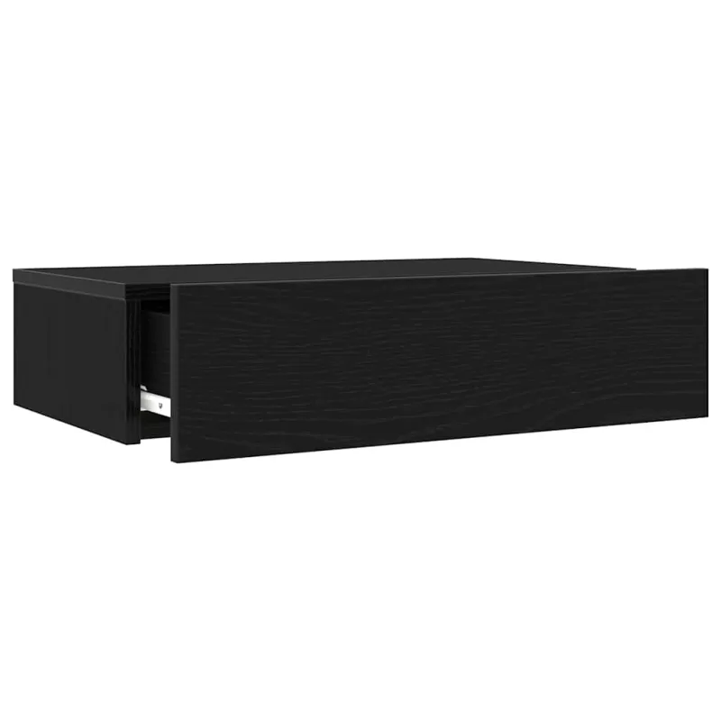 TV spintelė su LED lemputėmis, juodo ąžuolo spalvos, 60x35x15,5 cm
