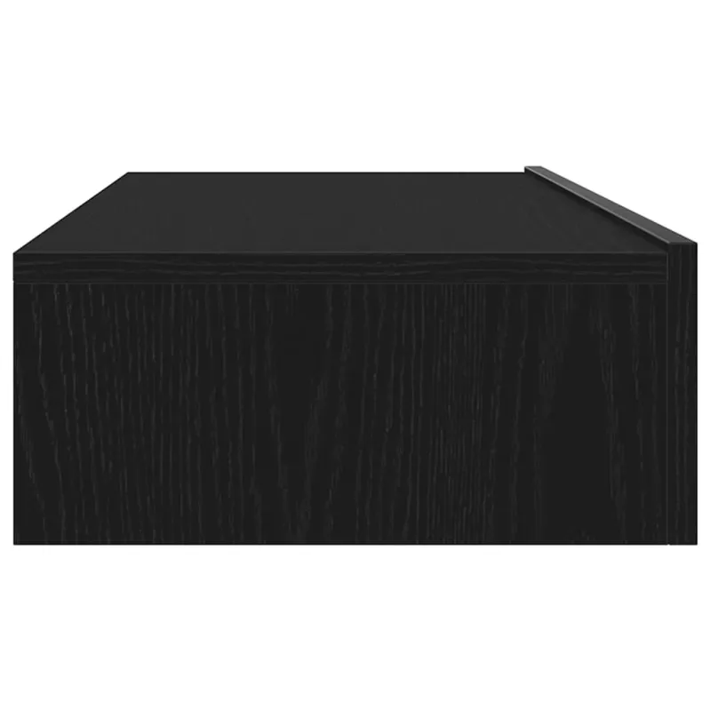 TV spintelė su LED lemputėmis, juodo ąžuolo spalvos, 60x35x15,5 cm