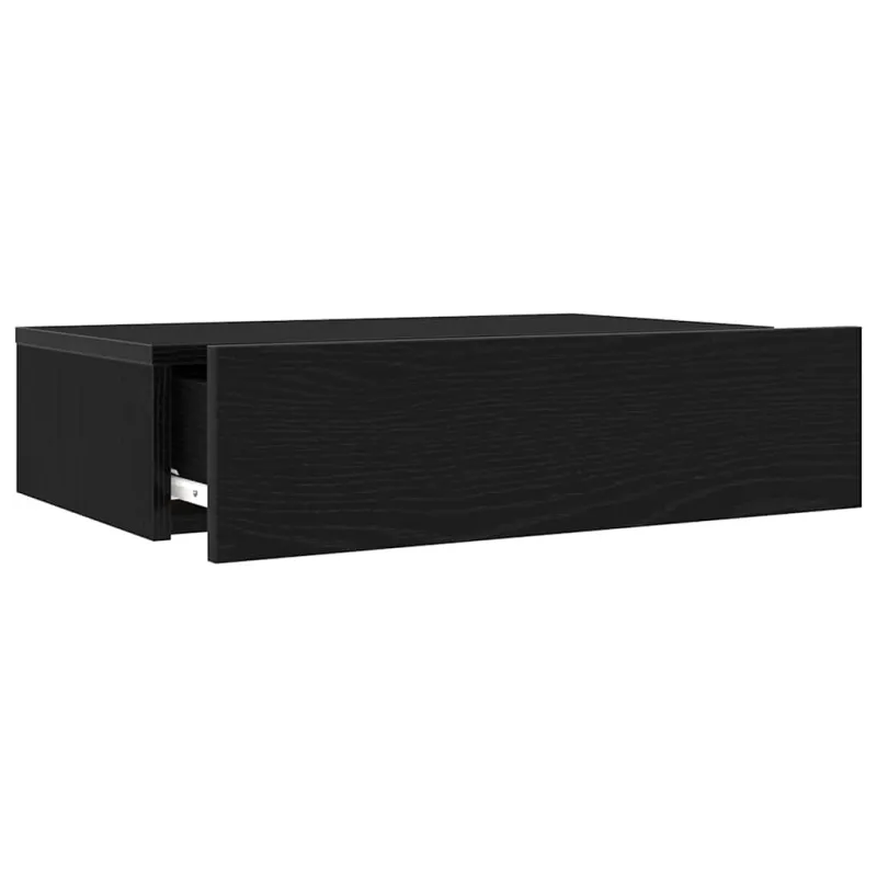 TV spintelės su LED lemputėmis, 2 vnt., juodo ąžuolo spalvos, 60x35x15,5 cm