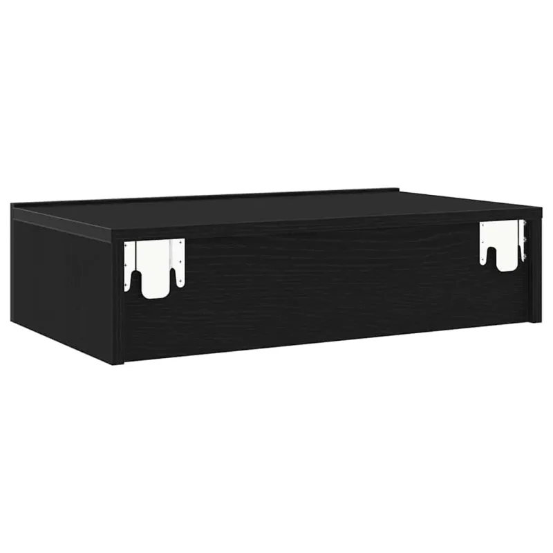 TV spintelės su LED lemputėmis, 2 vnt., juodo ąžuolo spalvos, 60x35x15,5 cm