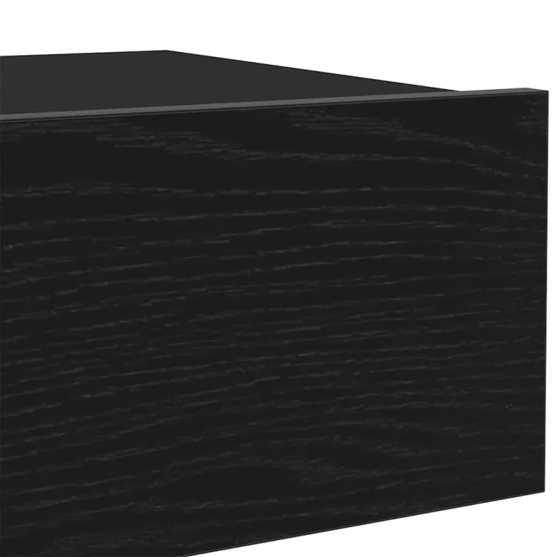 TV spintelės su LED lemputėmis, 2 vnt., juodo ąžuolo spalvos, 60x35x15,5 cm