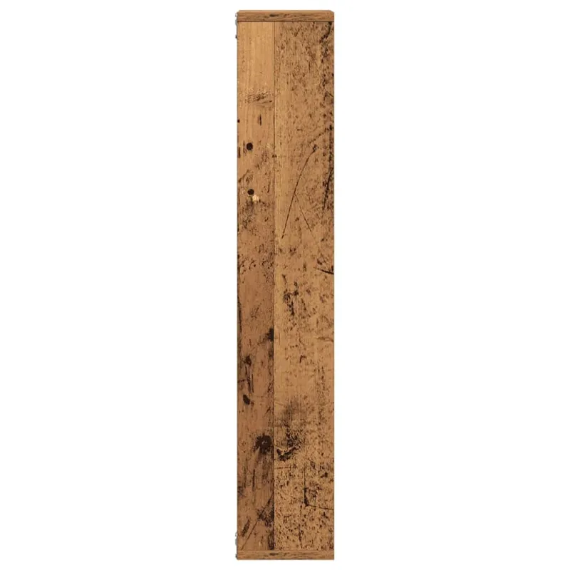 Sieninė lentyna, senovinė mediena, 36x16x90cm, inžinerinė mediena