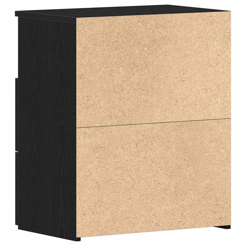Naktinis staliukas 2 pcs Juodas ąžuolas 50 x 32 x 60 cm