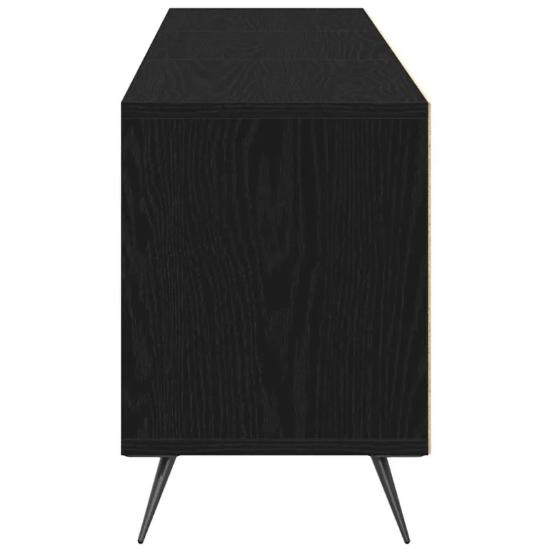 Televizoriaus spintelė juoda ąžuolo 150 x 30 x 44,5 cm
