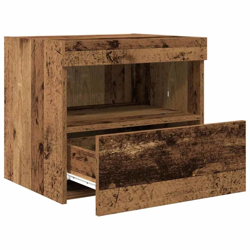 Šalia lovos spintelė 2 pcs Senas medis 50 x 40 x 45 cm
