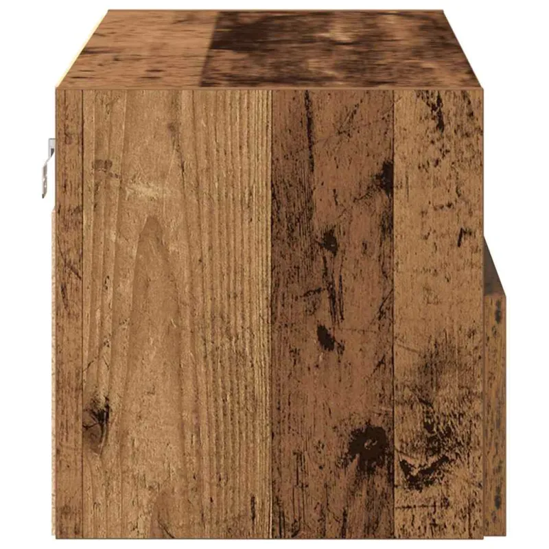 TV sieninė spintelė 2 pcs Senovinis medis 100 x 30 x 30 cm