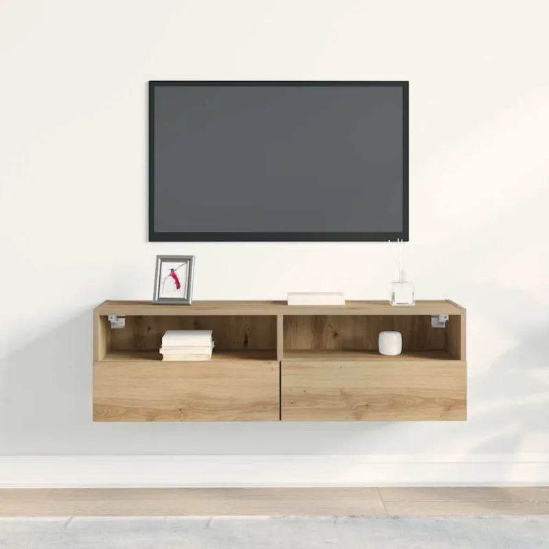 TV sieninė spintelė artisano ąžuolo 100 x 30 x 30 cm