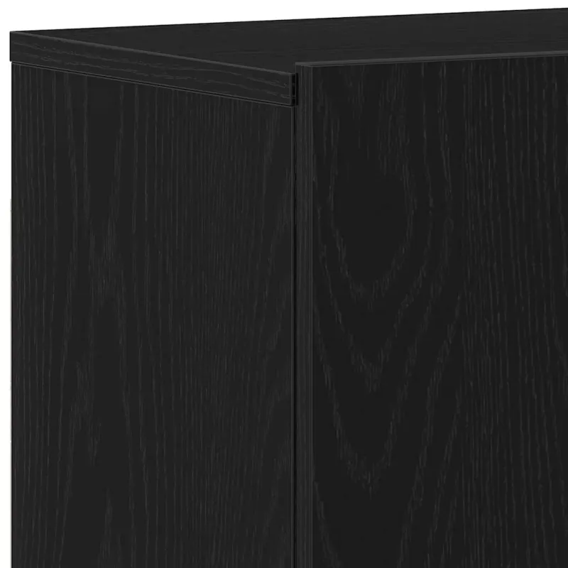 TV spintelės, 2 vnt., juodo ąžuolo spalvos, 120x30x41 cm, inžinerinė mediena
