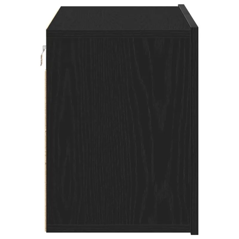TV spintelė, juodo ąžuolo spalvos, 80x30x41 cm, inžinerinė mediena