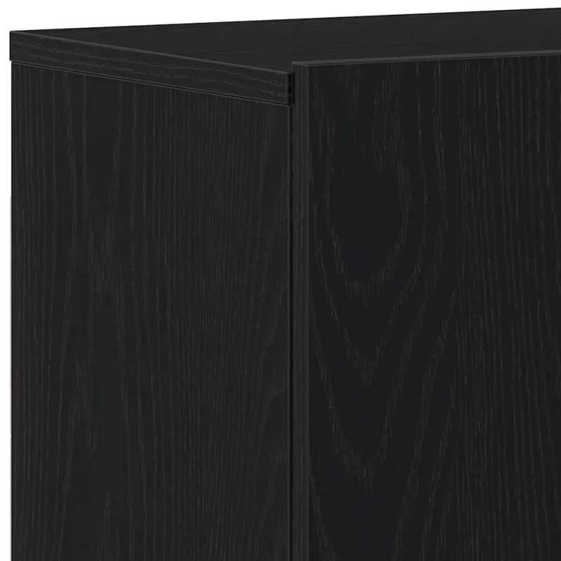 TV spintelės, 2 vnt., juodo ąžuolo spalvos, 160x30x41 cm, inžinerinė mediena