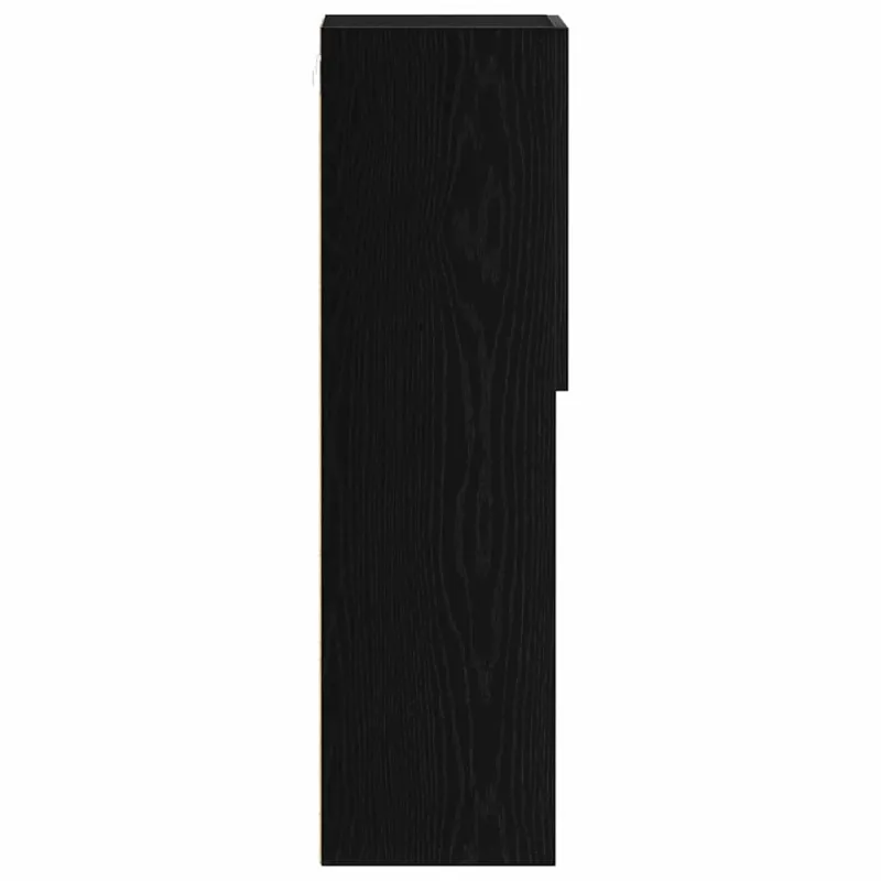 TV spintelių komplektas Juodas ąžuolas 30,5 x 30 x 102 cm