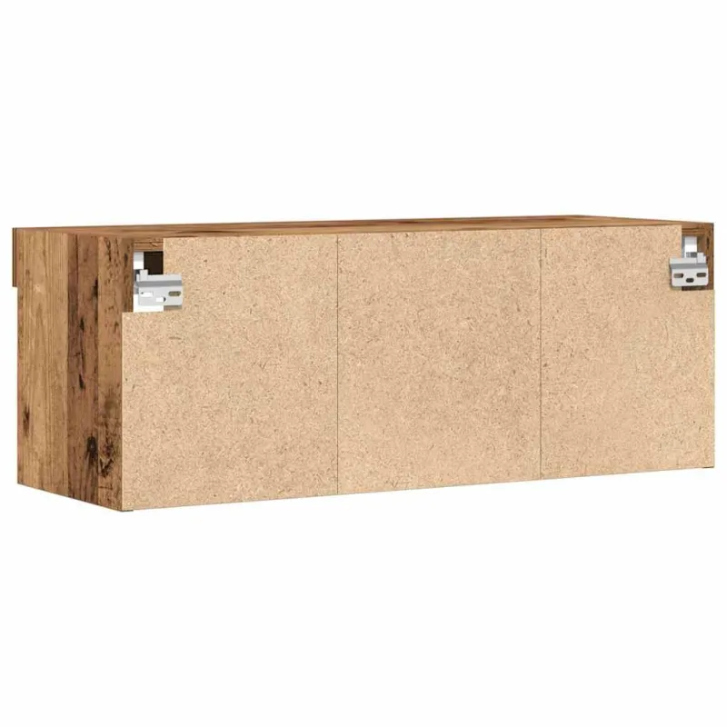 TV spintelių komplektas su LED Sena mediena 80 x 30 x 30 cm