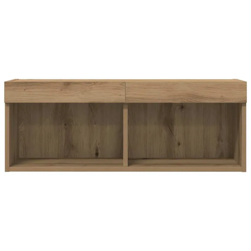 TV spintelių komplektas su LED artisano ąžuolo 80 x 30 x 30 cm