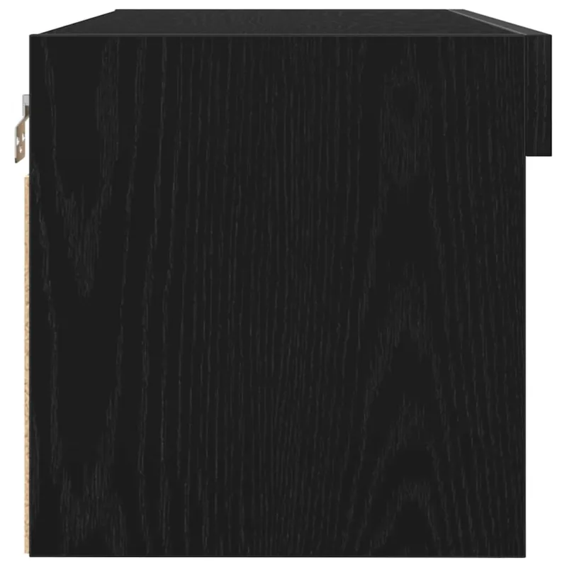 TV spintelių komplektas 2 pcs juoda ąžuolo 80 x 30 x 30 cm