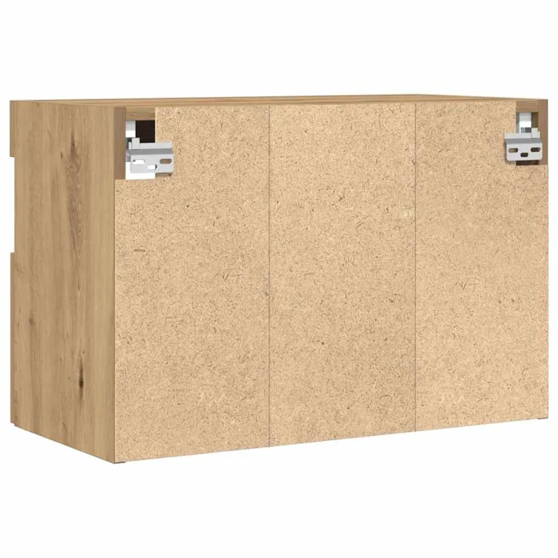 TV sieninė spintelė su LED artisano ąžuolo 60 x 30 x 40 cm