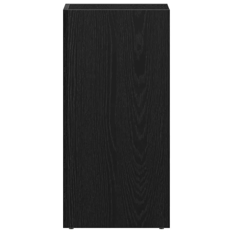 LP laikymo dėžė juodas ąžuolas 71x34x36 cm inžinerinė mediena