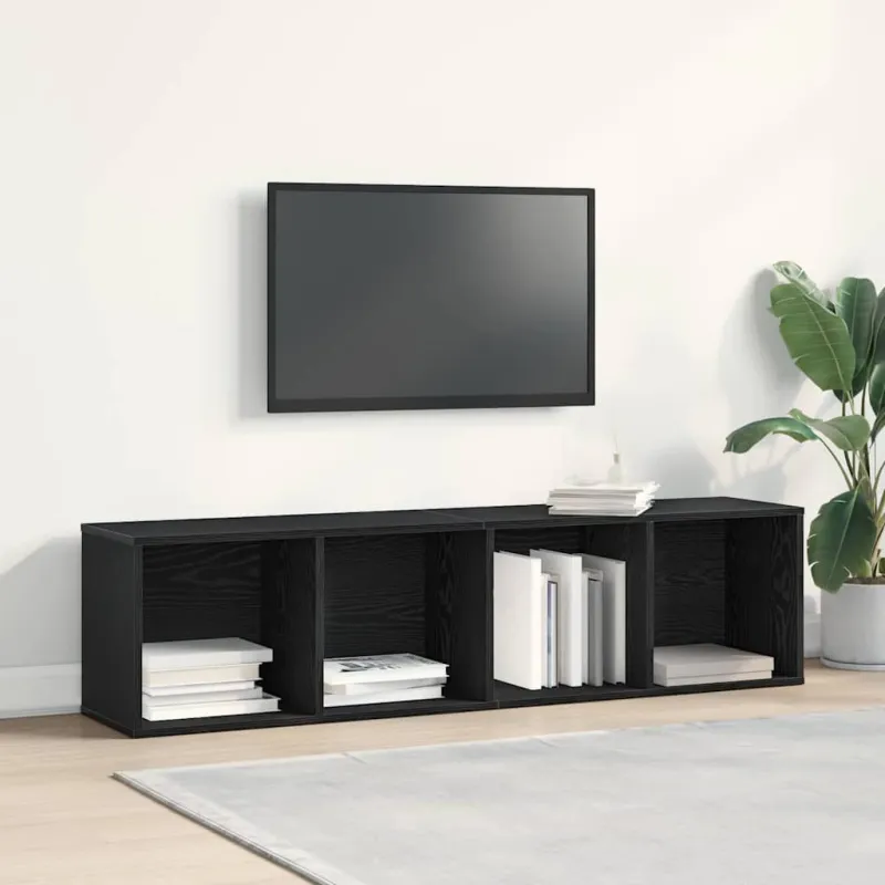 Knygų spinta Juodas ąžuolas 143 x 30 x 36 cm Apdirbta mediena