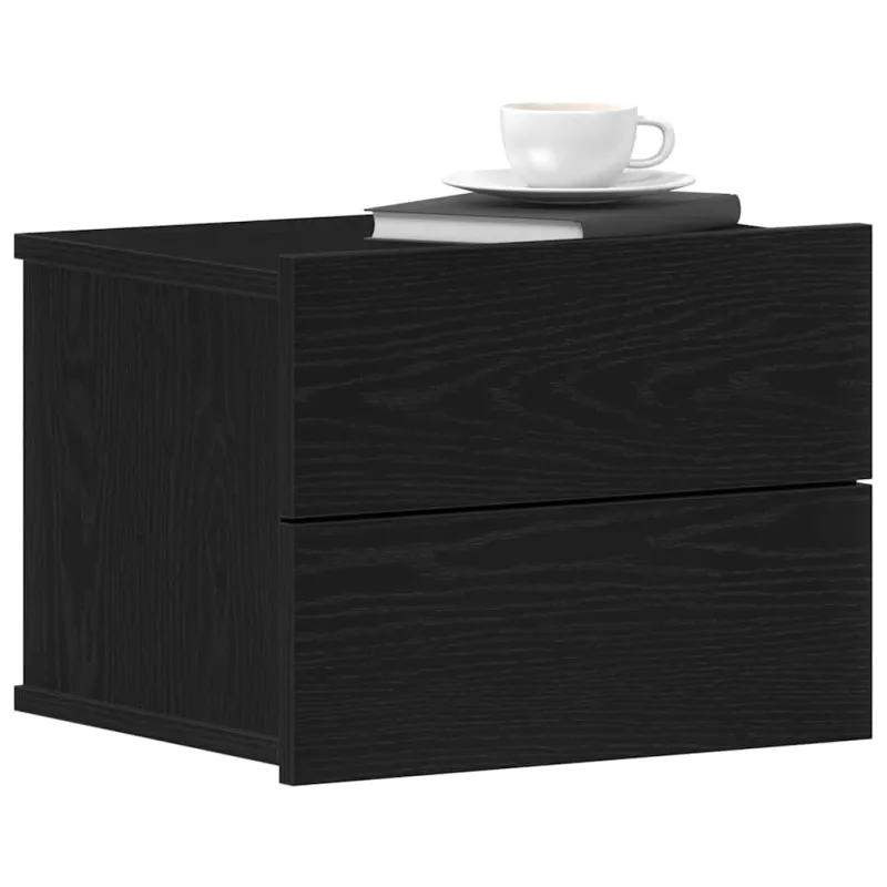 Šalia lovos spintelė 2 pcs Juodas ąžuolas 40 x 30 x 30 cm