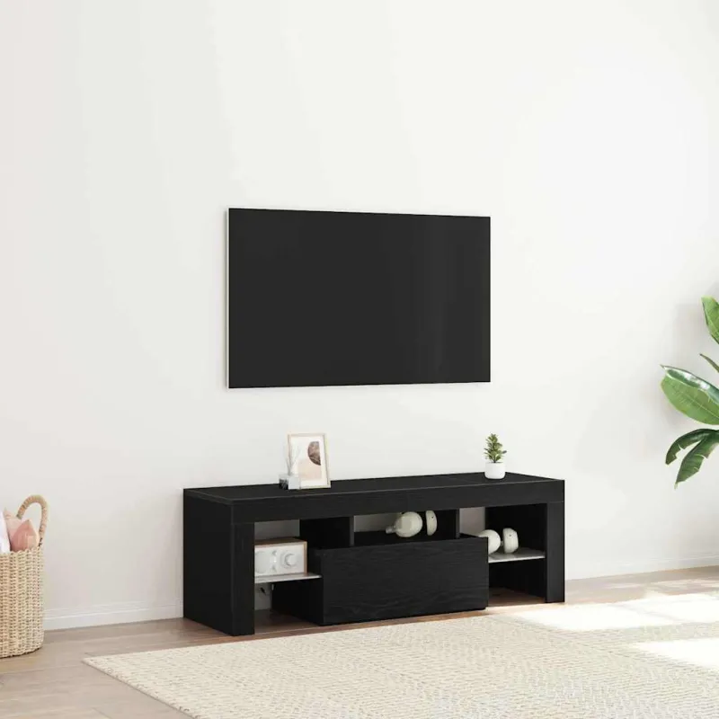 Televizoriaus spintelė Juodas ąžuolas 120 x 35 x 40 cm