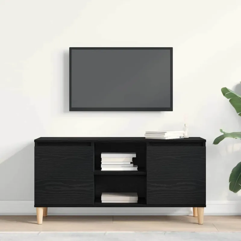Televizoriaus spintelė Juodas ąžuolas 102 x 35 x 50 cm