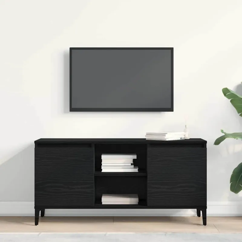 Televizoriaus spintelė Juodas ąžuolas 102 x 35 x 50 cm