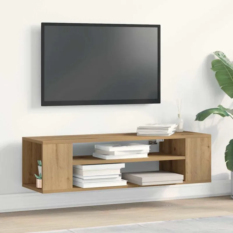 Televizoriaus spintelė artisian oak 100 x 30 x 26,5 cm