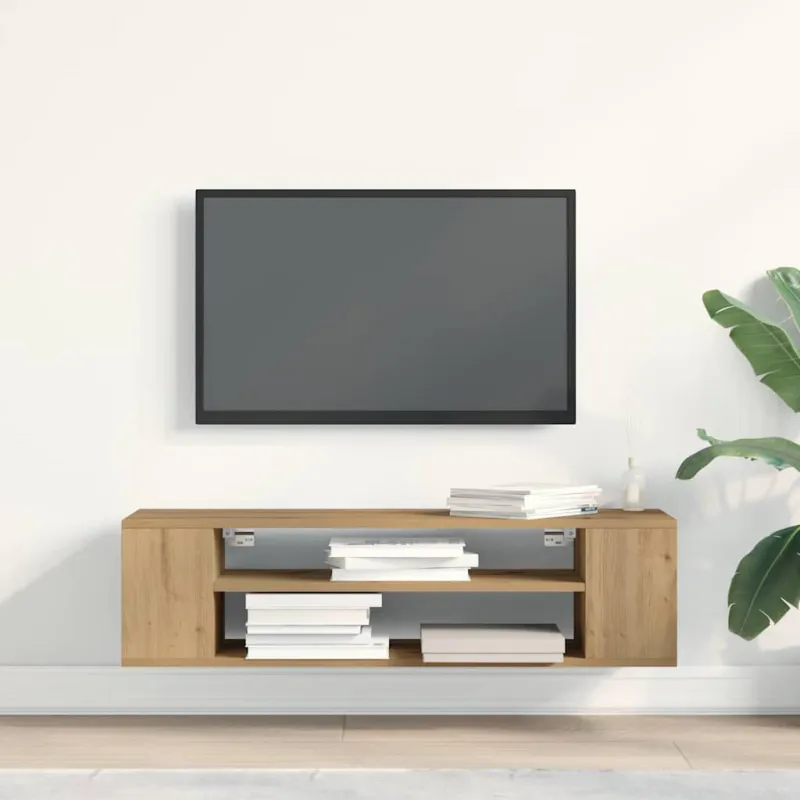 Televizoriaus spintelė artisian oak 100 x 30 x 26,5 cm