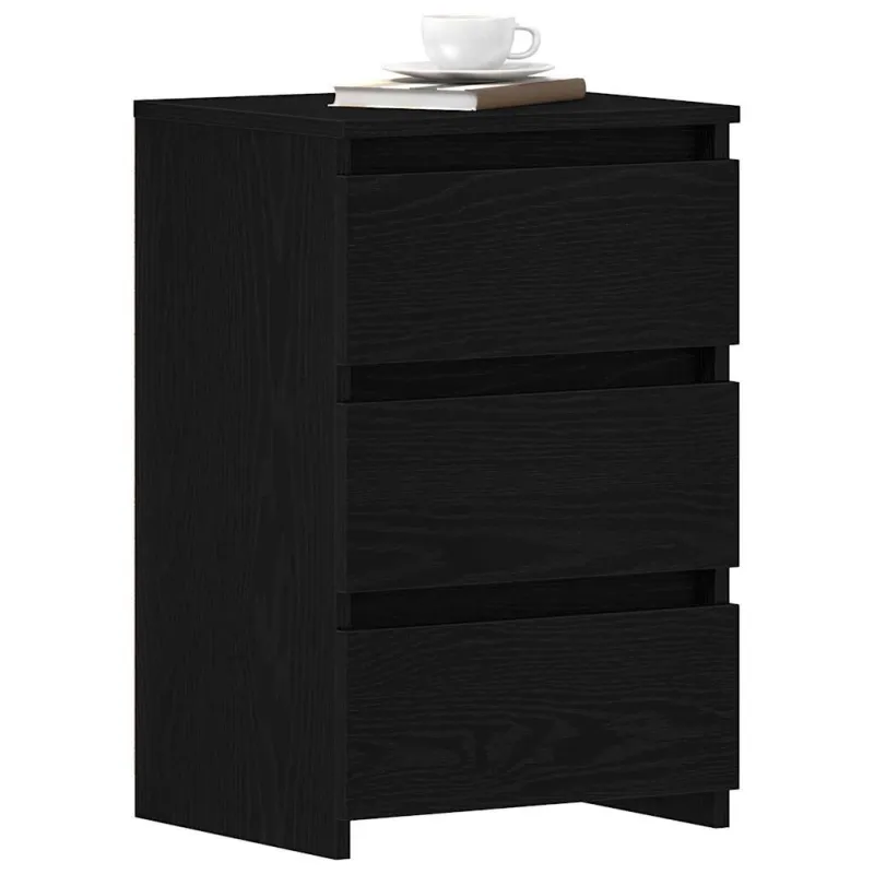 Šalia lovos spintelė 2 pcs Juodas ąžuolas 40 x 35 x 62,5 cm