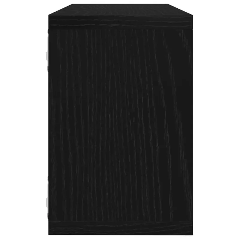 Sieninės lentynos 4 pcs Juodas ąžuolas 60 x 15 x 23 cm