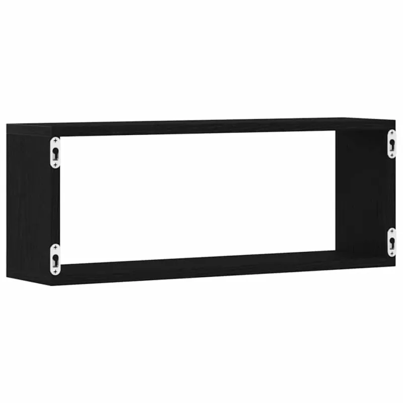 Sieninės lentynos 6 pcs Juodas ąžuolas 60 x 15 x 23 cm