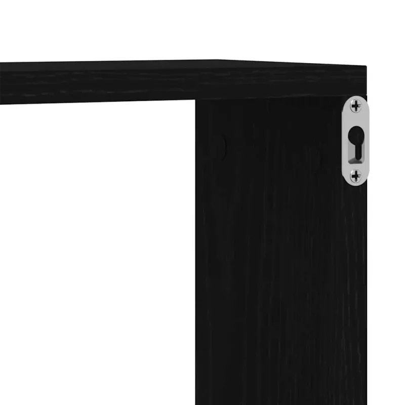 Sieninės lentynos 6 pcs Juodas ąžuolas 60 x 15 x 23 cm