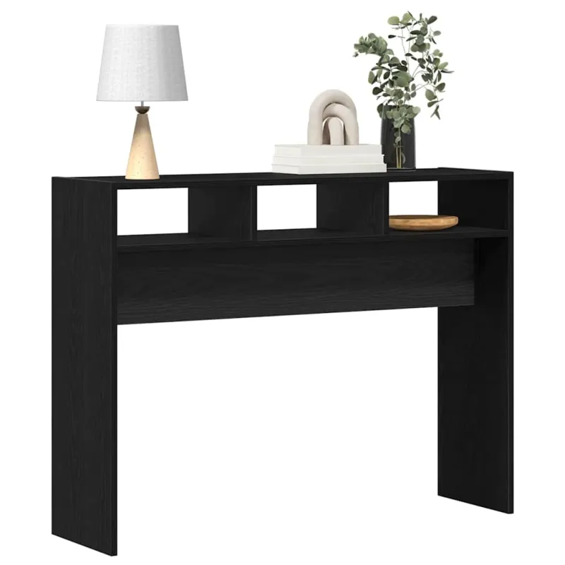 Konsolinis stalas juoda ąžuolo 105 x 30 x 80 cm