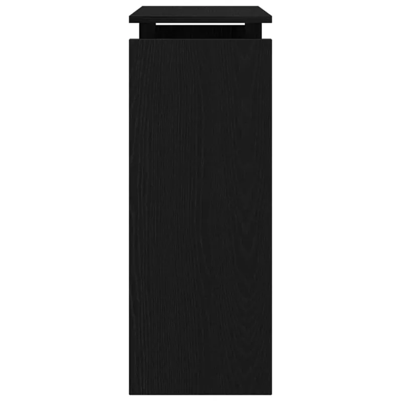 Konsolinis stalas Juodas ąžuolas 80 x 30 x 80 cm
